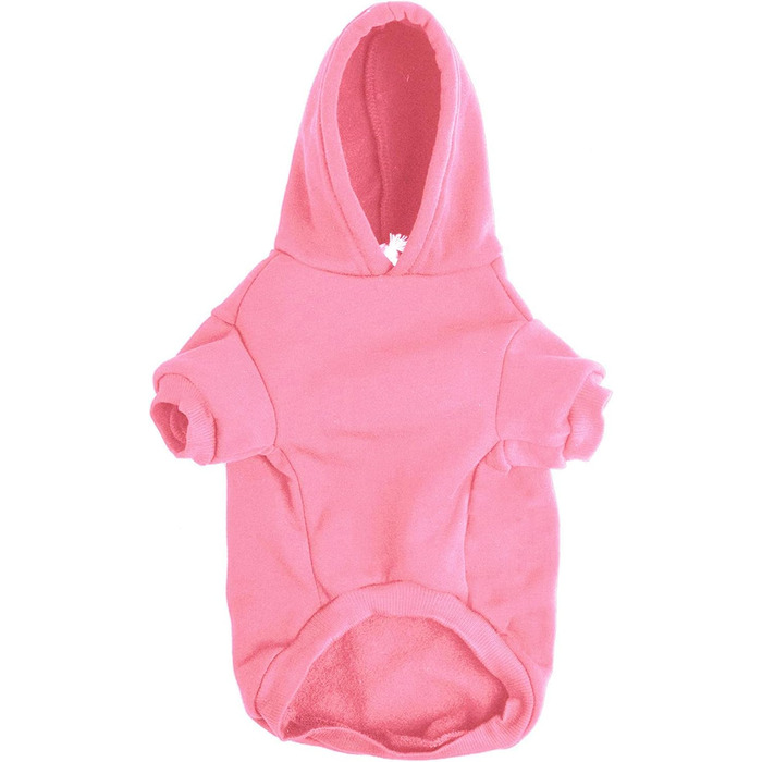 Теплий флісовий пуловер-худі для собак XL, рожевий (Dum)