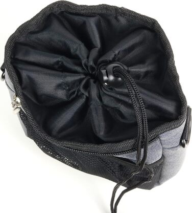 Мішок для ласощів для собак - міцний та водовідштовхуючий аксесуар для прогулянок та тренувань (чорний, Black Edition)