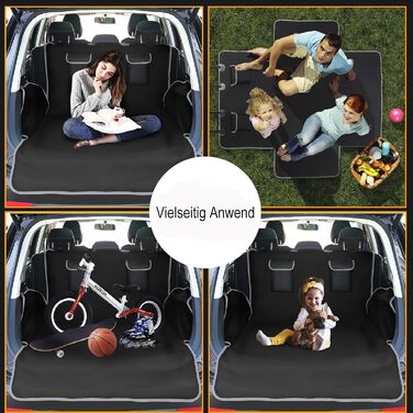 Захист для багажника автомобіля від бруду для собак bytaoqipet, 105x185 см, універсальний, водовідштовхувальний, з боковим захистом, для SUV/Kombi/хетчбек