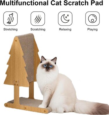 Котячий когтетоп ERNAN: 62 см, L-подібний, з картону, для захисту дивану, на стіну та кут