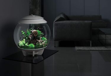 Декоративний акваріум biOrb HALO 30 LED з фільтром, LED-підсвіткою та керамічним ґрунтом, акрил, білий