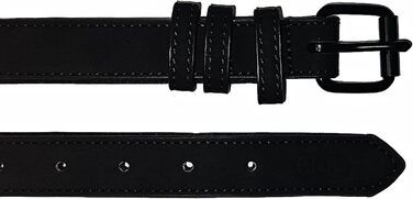 Шкіряний нашийник для собак та котів Jack O Be (XXL, чорний) з можливістю персоналізації