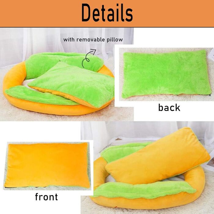 Ортопедичне ліжко для собак Коргі, зручне, з пам'яті ефекту, антистрес, кошик з плетіння, L 50 x 40 x 18 см