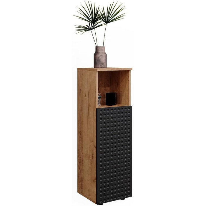 Пенал для ванної Vicco Irma 30x95 см, антрацит з крапками, меблі для ванної кімнати