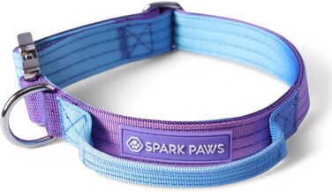 Тактичний нашийник для собак Spark Paws – міцний, преміум-якість, товстий та довговічний для великих та середніх собак. 90s Retro, XS: 9-18 кг [2.5 см]