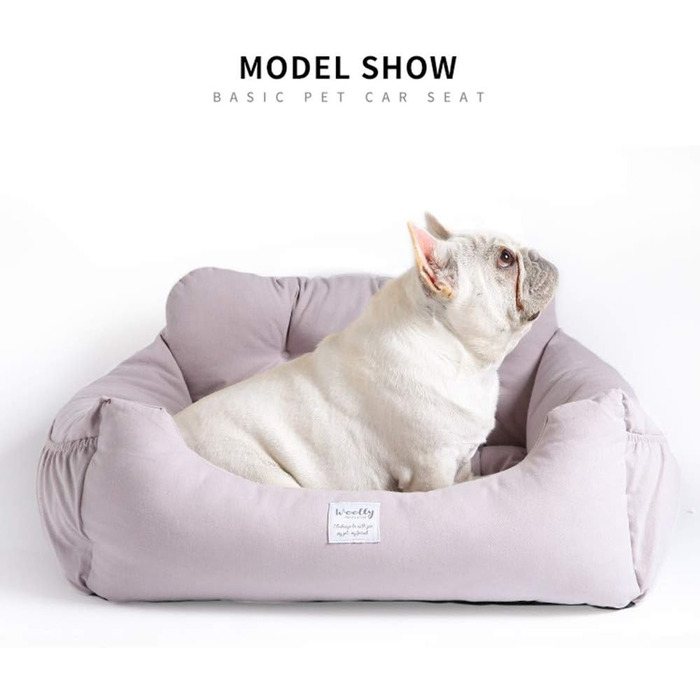 Підвищення для собак в авто Aidou, автокрісло для собак, котів, лежанка для тварин в авто та вдома (Сірий)