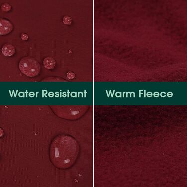 Куртка для собак Kuoser, тепла, водонепроникна, флісова, червона, розмір M