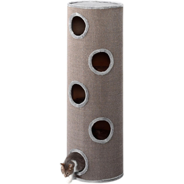 Кігтеточка для котів Europet Bernina Trend Extreme, 50x50x150 см, світло-сіра