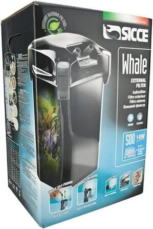 Зовнішній фільтр для акваріума Sicce Whale 500 з аксесуарами