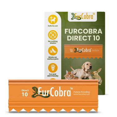 Щітка для грумінгу домашніх тварин Direct 10 - м'яка, без металевих лез, 9 см, для собак та котів