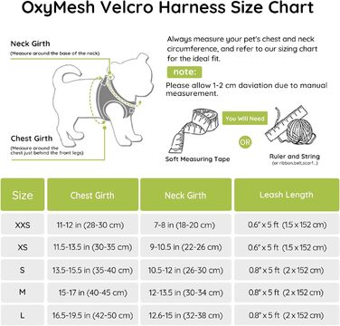 Шлейка для собак BELLA & PAL для маленьких собак з повідком, Step-in шлейка з Air Mesh, анти-тяга, світловідбиваюча, дихаюча, для цуценят, котів, XS (L (42-50 см обхват грудей), Авокадовий колір)