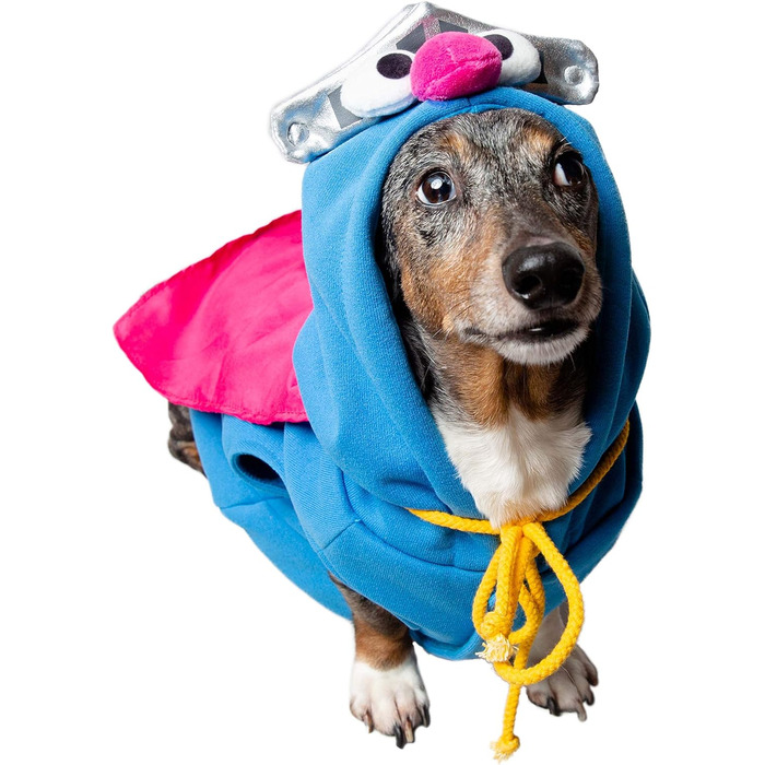 Костюм для собак Super Grover від Pet Krewe – ідеальний для маленьких, середніх, великих та екстра-великих собак. Підходить для Хелловіну, вечірок, фотосесій та як подарунок для собаколюбів