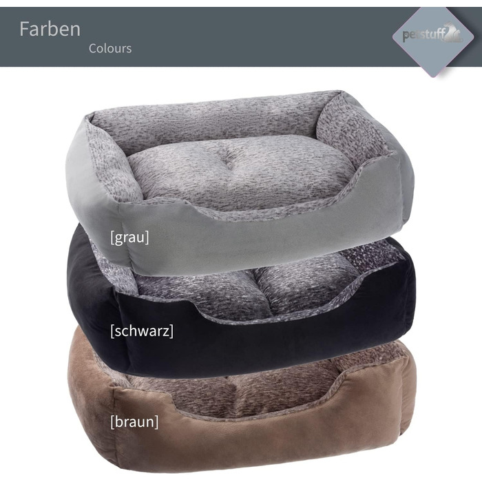 Крісло-ліжко для собак з знімним та пральним подушками, сірий колір, розмір M