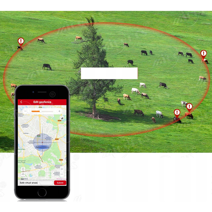 GPS-нашийник-трекер TK935 для тварин (собак і котів) з функцією SOS та мобільним додатком