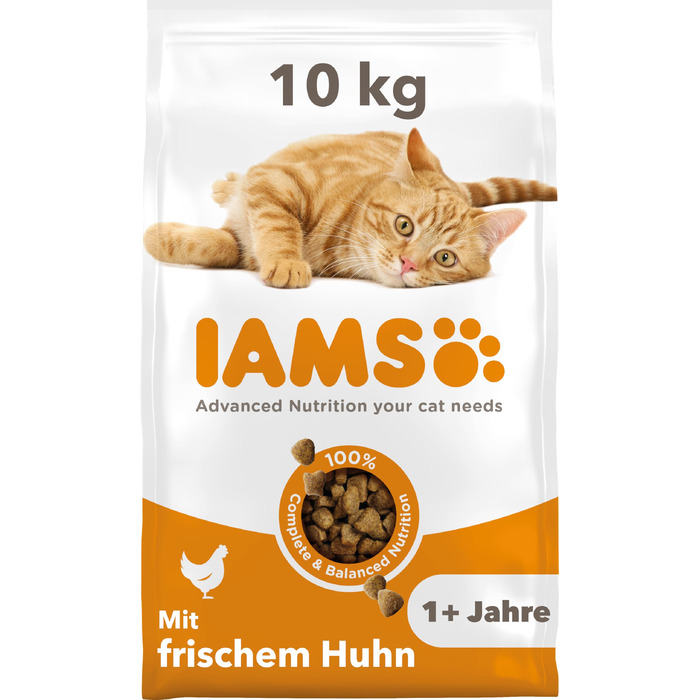 Сухий корм для котів IAMS з куркою для дорослих від 1 до 6 років, 10 кг
