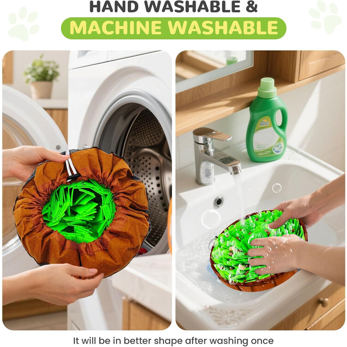 Schnüffelmatte для собак великих порід та силіконова липка поверхня, інтерактивна іграшка-головоломка, щоб зайняти, розвинути когнітивні навички та повільне годування. Комплект: 2 килимки для нюхання (76,2 x 45,7 см та 48,3 x 48,3 см) + 1 липка поверхня (