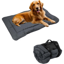 Водонепроникний килимок для собак, 90х60 см - портативне ліжко/матрац для маленьких, середніх та великих тварин. Підходить для подорожей, кемпінгу, авто, переноски та дому.