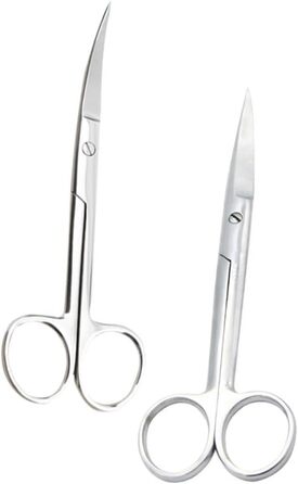 Набір професійних ножиць для грумінгу собак та котів BESTYASH (4 шт.) - прямі та вигнуті, нержавіюча сталь, ергономічний дизайн