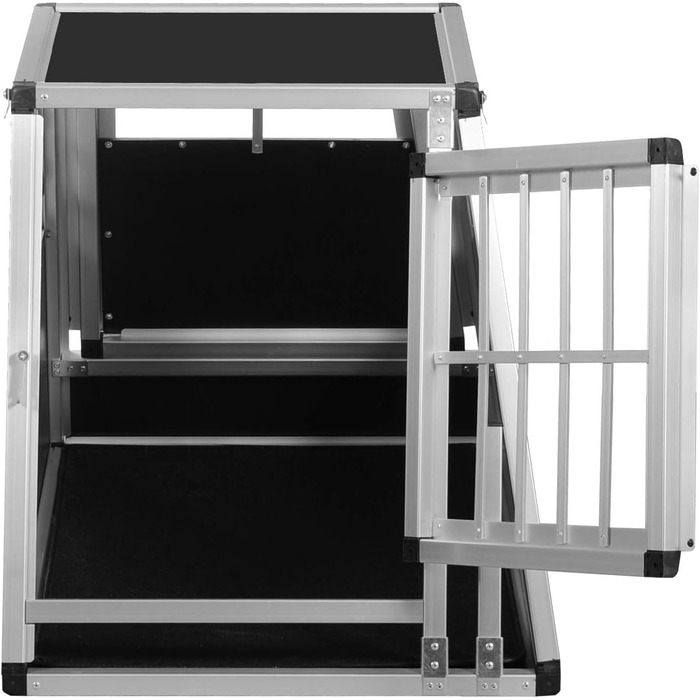 Транспортний бокс Transportbox N24 для собак, алюміній, 82x60x63 см, з аварійним виходом та захистом від ударів