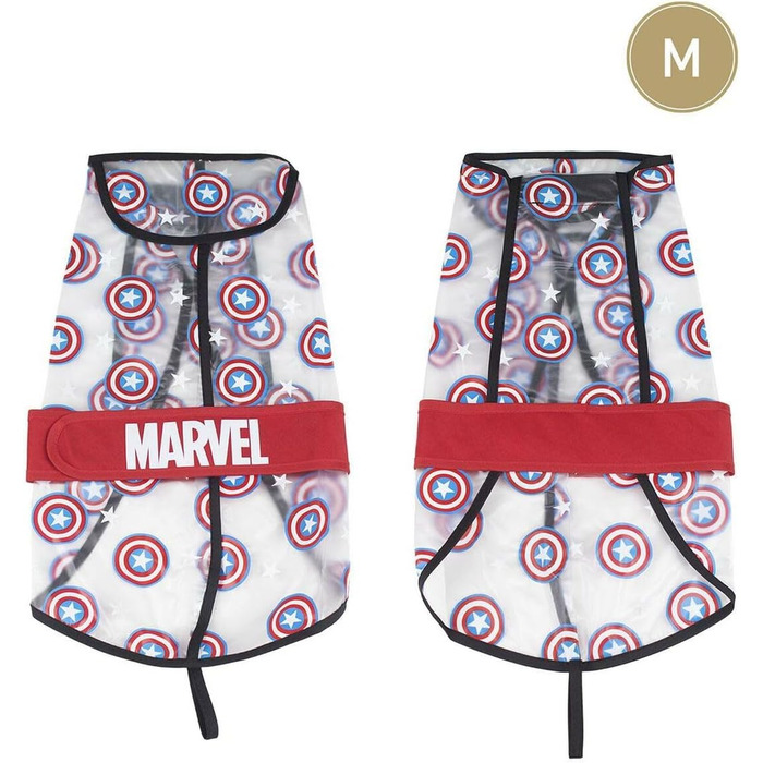Дощовик для собак Cerdá ForFanPets Captain America Marvel - Водонепроникний, офіційний ліцензований товар