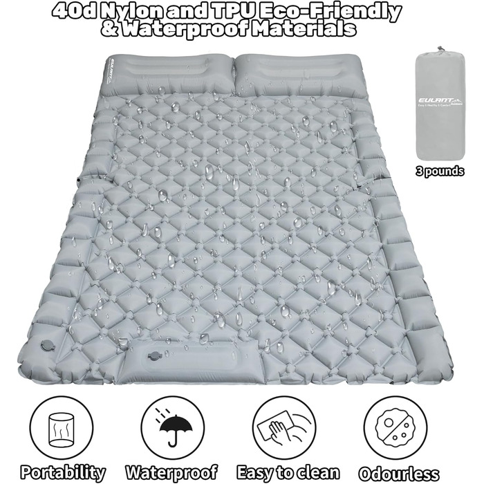 Підставка для авто-матрацу EULANT - розширювач заднього сидіння для собак та комфортних подорожей