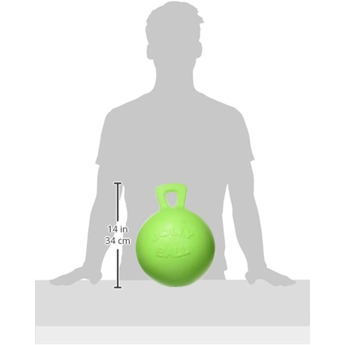 Іграшка м'яч для коней WALDHAUSEN Jolly Ball із ароматом яблука, зелений, 25 см