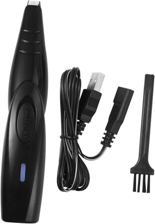 UKCOCO Тример для собак та котів: безпечний електричний триммер для стрижки подушечок лап, без олії, чорний