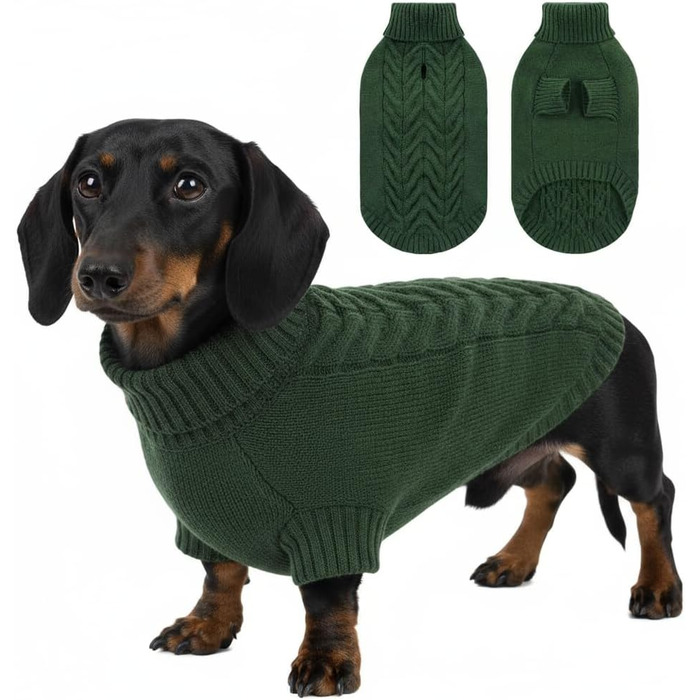 Теплий зимовий пуховик для собак великих порід ASENKU, водонепроникний, для Французького бульдога, Шнауцера, Мальтезе, Бішон Фрізе, Бостон Тер'єр, зелений (XS, зелений)