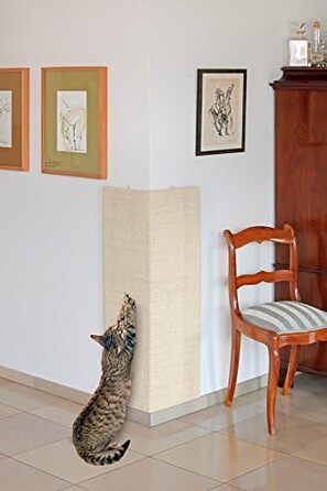 Дряпка для котів Karlie 46817 з сизалю, 56x56x100 см, бежева