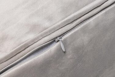 Подушка для собак Lotte Nalino, велюр, сіра, 70x55x15 см