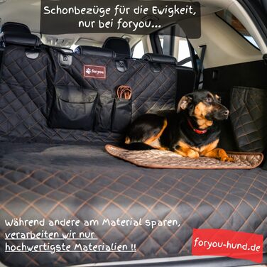 Захист для багажника з захистом краю вантажного отвору foryou® + килимок для собак - універсальний захист багажника для собак, водовідштовхувальний, стійкий до подряпин, преміум якість, Made in Germany