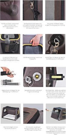 Надувна переносна коробка для собак Tami - переносна собача будка, клітка, переноска для автомобіля, дорожня сумка (L)