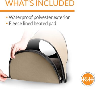 Теплий водонепроникний будиночок для котів K&H PET PRODUCTS для вулиці