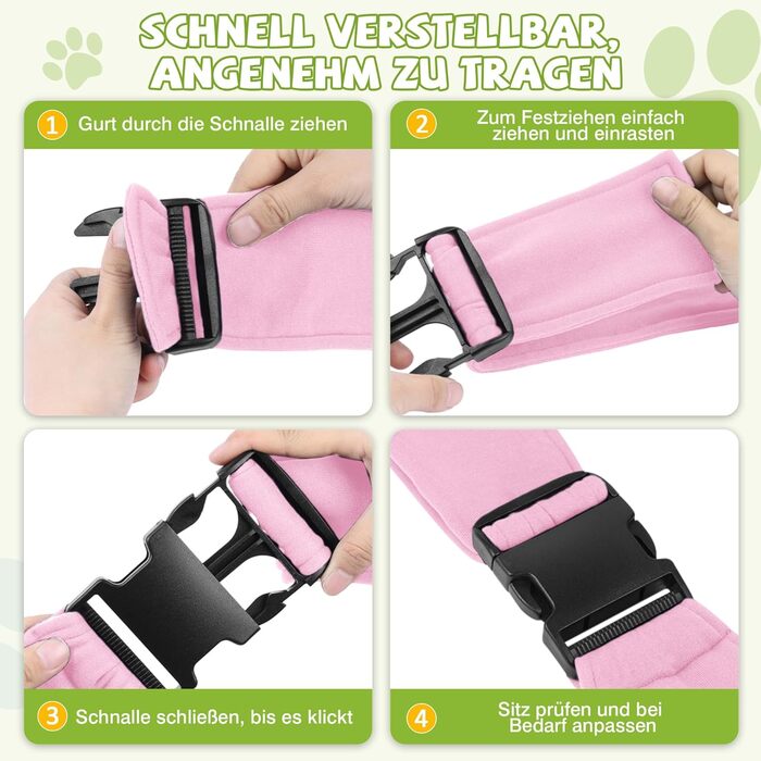 Транспортувальна сумка для собак та котів ALLSOPETS, дихаюча, з безпечною повідком, для подорожей та до ветеринара (Оливковий, Блідо-рожевий)