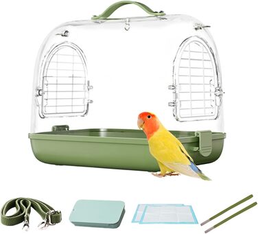Трансформер для перевезення птахів та хомутів, наплічник для птахів, прозорий клітка для німф, м'яка переносна коробка, переносна клітка для птахів | Переноска для птахів на відкритому повітрі, знімний трансформер для хомутів, прозора переноска для домашн