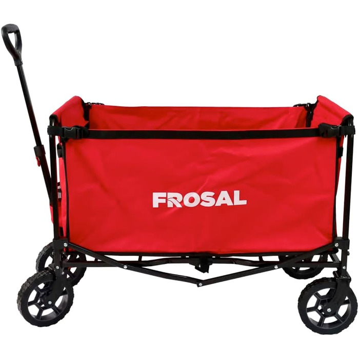 Фросал Візок для перевезення собак Бруно червоний складний | Транспортний візок для собак з легким доступом