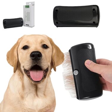 Ефективна щітка для собак та котів Fellwunder для видалення шерсті - доглядаюча щітка, Deshedding-щітка з зручним руків'ям, гребінець для грумінгу (1 шт, чорний)