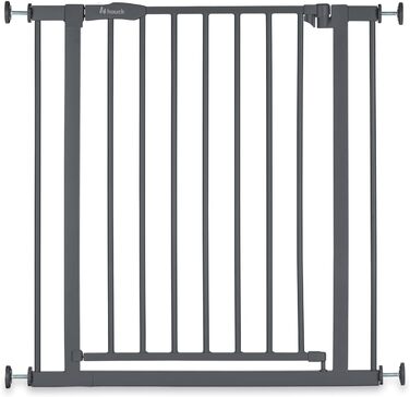 Захисне ворота для дітей Hauck Clear Step Autoclose 2, темно-сірий - самозакривне, без свердління, ширина 75-80 см, висота 77 см