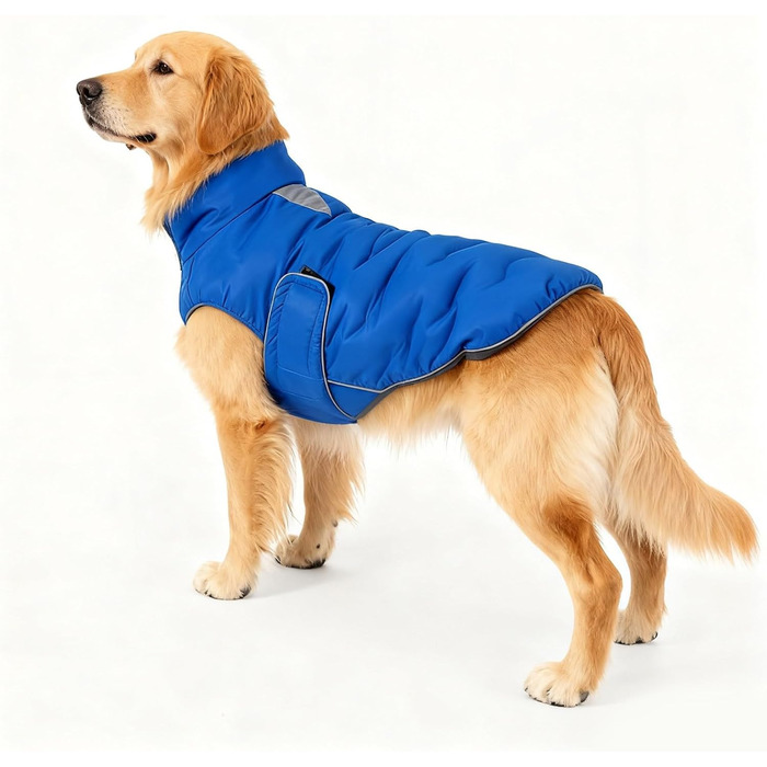 Зимова куртка для собак Mante, тепла пуховка для собак та котів, міцний в'язаний пуховик з м'якого матеріалу для комфорту та тепла (М'ятно-зелений, ), М'ятно-зелений (L, Синій)