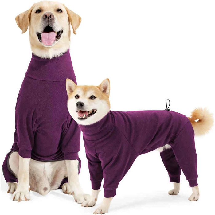 Зимова куртка для собак великих, середніх та малих порід - тепла куртка з поліестеру, захист від холоду, м'яка та зручна (для дому/на вулицю, сніг) (XS, Бордовий)