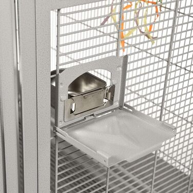 Вольєр для птахів Montana Cages Denver II XXL, світло-сірий, просторий пташиний клітка для папуг