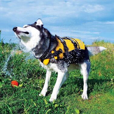 Рятувальний жилет для собак EzyDog DFD, регульований, з ручкою та світловідбивачами, розмір M, червоний