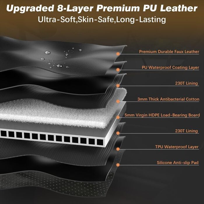 Автомобільний чохол на сидіння для собак: Мобільний затишний будиночок для тварин | Безпечний для шкіри, зносостійке PU-шкіра з твердим дном, вантажопідйомність 204 кг, водонепроникний, нековзкий, на 45% більше місця