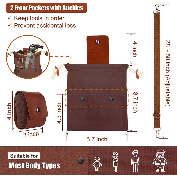 Сумка для корму з кишенями (Коричнева)