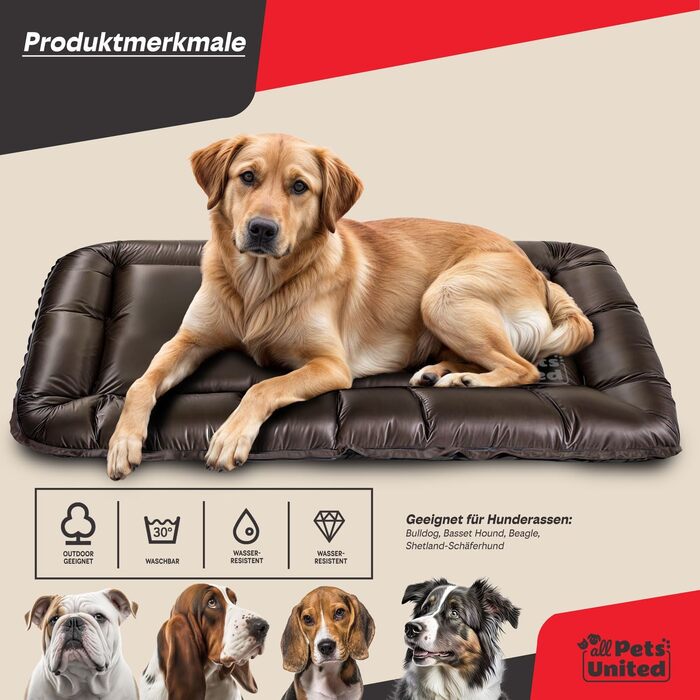 Лежак для собак і котів all Pets United® 100x70 см, водонепроникний, для дому та вулиці