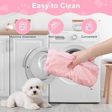 Піжама для собак Bienbee, комплект 4 шт., розмір M, XL, рожевий, м'яка, дихаюча, зручна