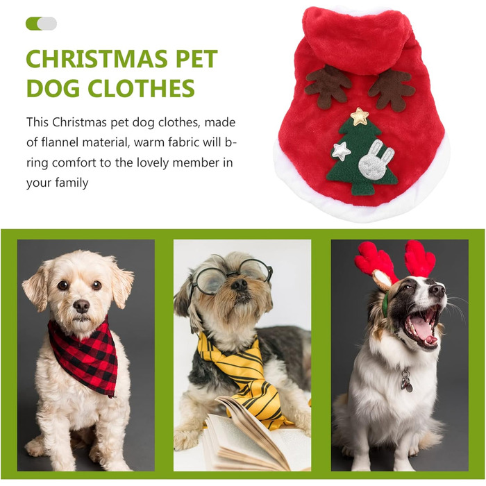 Костюм для собаки/кішки Holibanna на Новий Рік: теплий зимовий костюм (M)