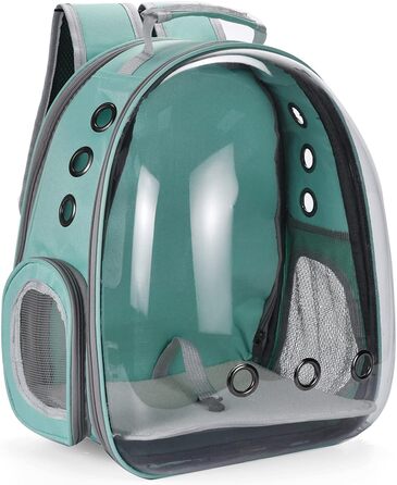 Рюкзак для тварин YUDOXN: переноска для собак та котів. Транспортний рюкзак Bean Green з подовженою спинкою