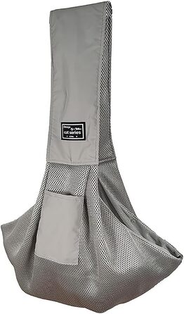 Сумка-кенгуру для собак до 5 кг, сіра: зручна переноска для тварин, сумочка для вигулу, переноска для котів та собак