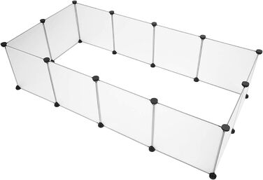 Клітка-загін для тварин, портативна велика пластикова огорожа для маленьких тварин, загін для цуценят, клітка-загін для морських свинок, хом'яків, кроликів